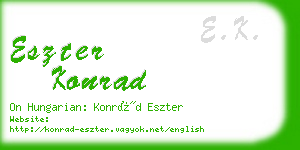 eszter konrad business card
